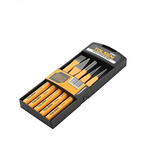 Tolsen Pack of 5 - Punch Set - Yellow