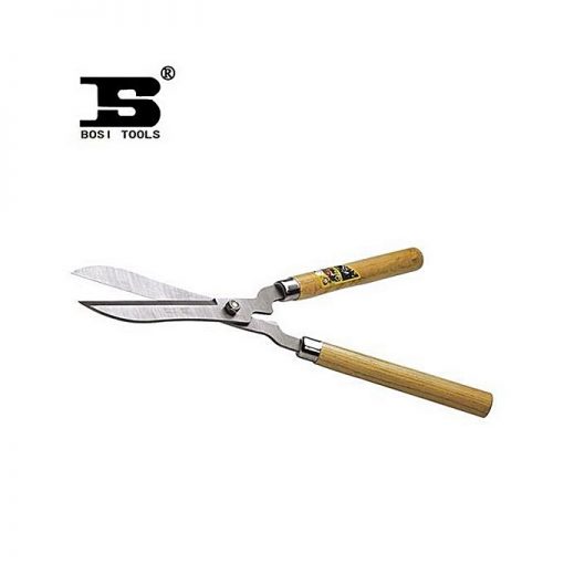 Bosi-F306 Garden Shears With Wood Handles-Silver