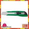 165Mm Utility Knife Cutter With Spare Blade SCAD1817 - Green