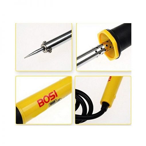 Bosi Stainless Steel Electrical Soldering Iron - 40W - Yellow & Black