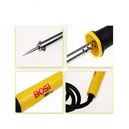 Bosi Stainless Steel Electrical Soldering Iron - 60W - Yellow & Black