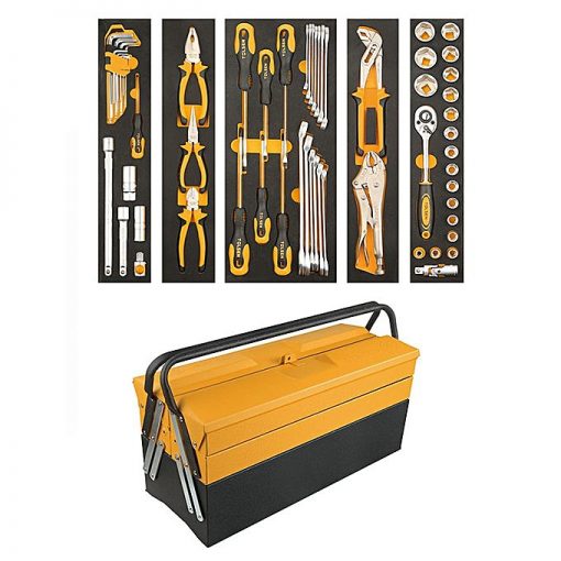 Tolsen 60 Pcs Tools With Metal Tool Box