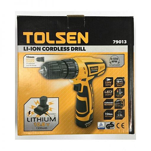Tolsen Tolsen LI-Ion Cordless Rechargeable Drill