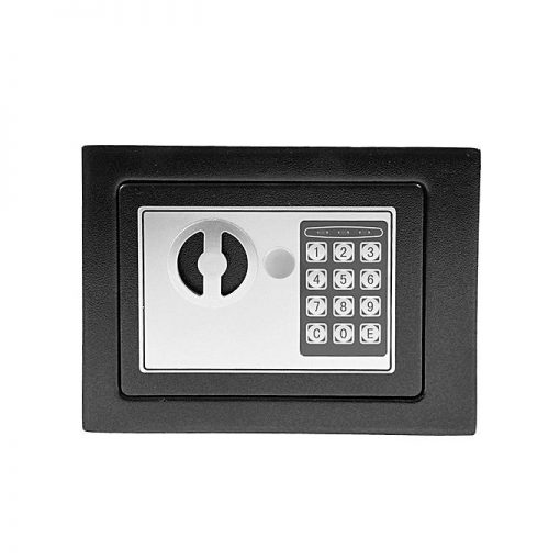 Zapple Digital+Keys Security Safe Deposit Box Locker - Black