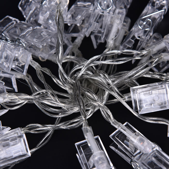 4 M 20 LED Battery Operated DIY Photo Card Clip Decorative Lighting String