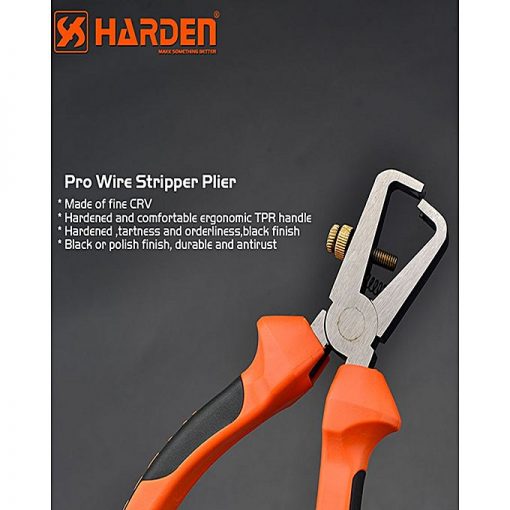 Harden Professional Chrome Vanadium Wire Stripper Plier 6"