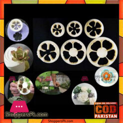 5-Petal Rose Fondant Cutters 6 Sizes