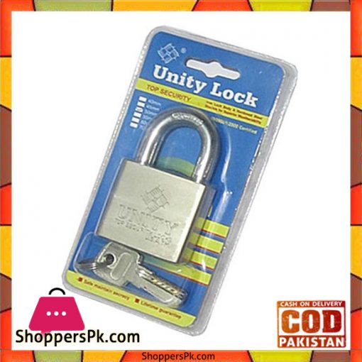 60mm High Quality With 3 Keys Padlock - Silver