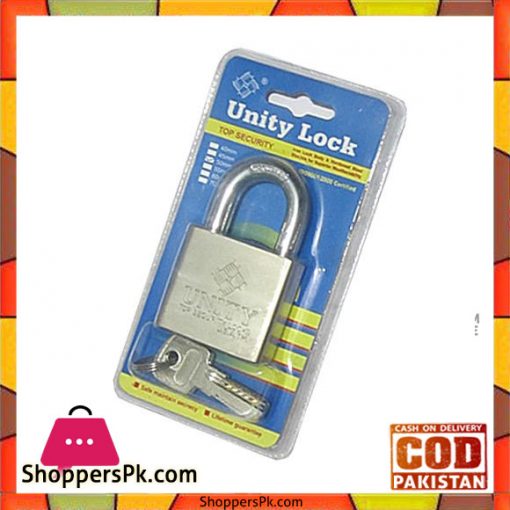 70mm High Quality With 3 Keys Padlock - Silver