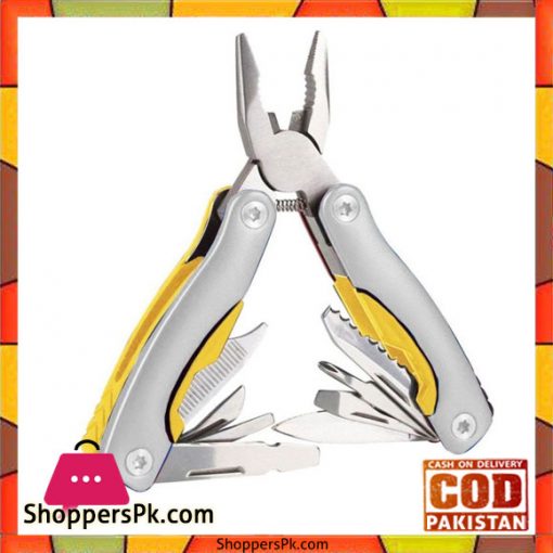 9 In 1 Multi Function Plier - Silver And Yellow