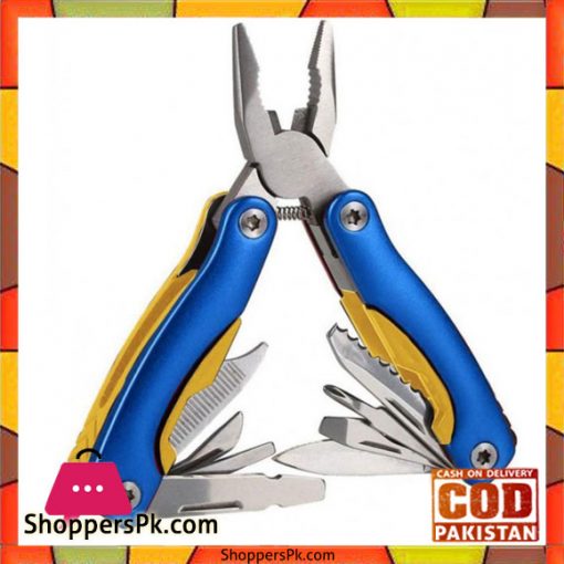 9 In 1 Plier Multi Function - Blue And Yellow
