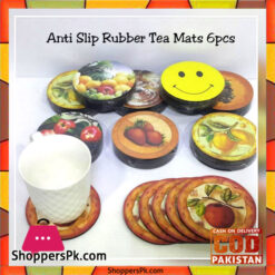 Anti Slip Rubber Tea Mats Set of 6