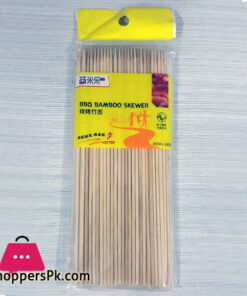 BBQ Bamboo Skewer 10 Inch Pack of 100