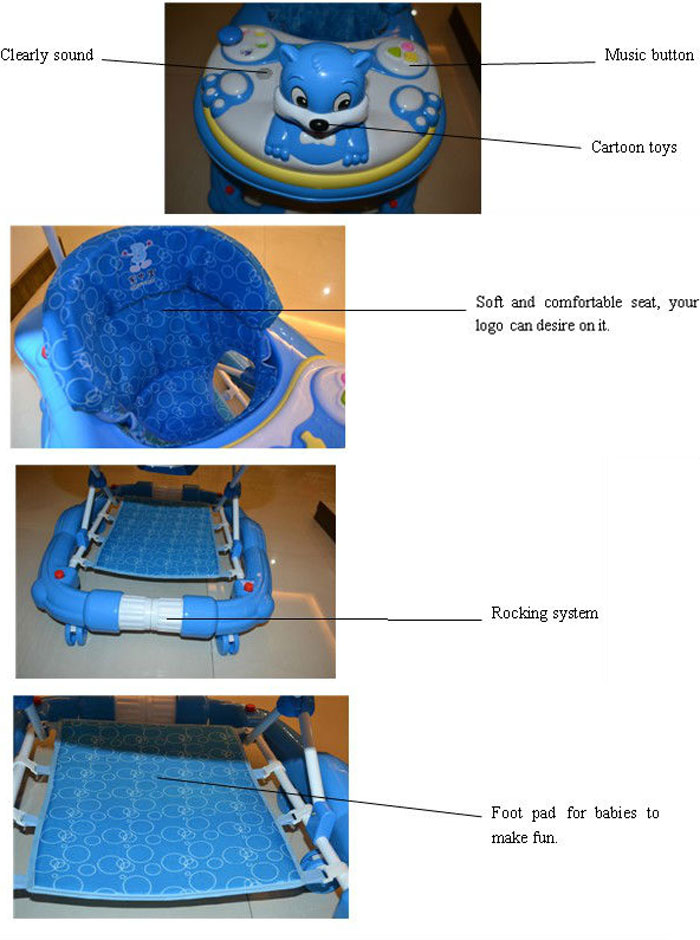 Baby Walker With Rocking System X203 4 Baby Walker With Rocking System X203