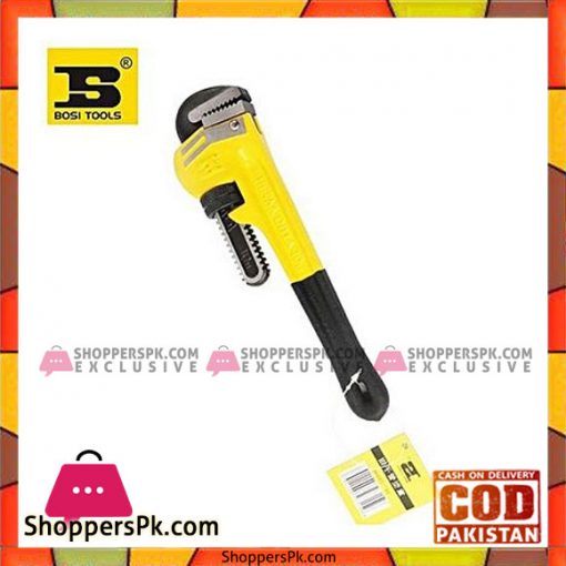 Bosi Bs-D6914 Pipe Wrench Cr-V 14''-Yellow & Black