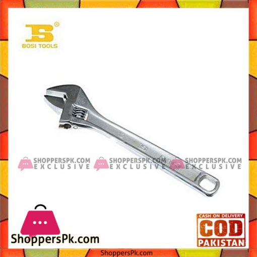 Bosi Bs-F313 Adjustable Wrench 6''-Silver