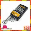 7 Pcs Chromed Gear Wrench Set - Silver