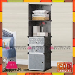 DIY Assembly Corner Storage Portable Cube Cabinet – 5 Cube