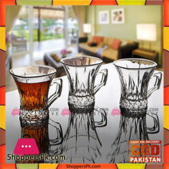 Diamond Cut Cup Set 6 Piece