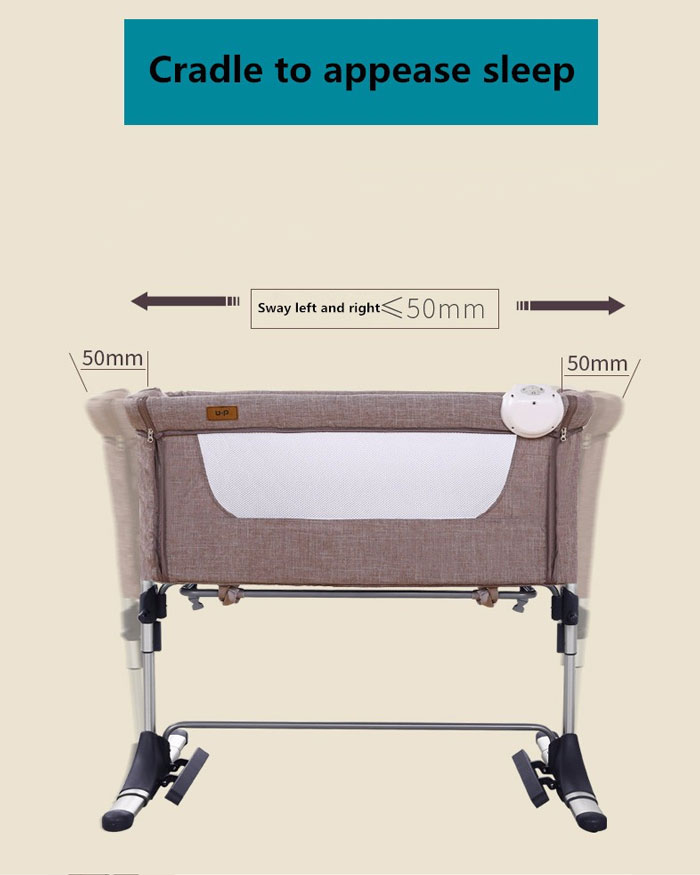 European Quality Portable Bedside Baby Crib Baby Bed