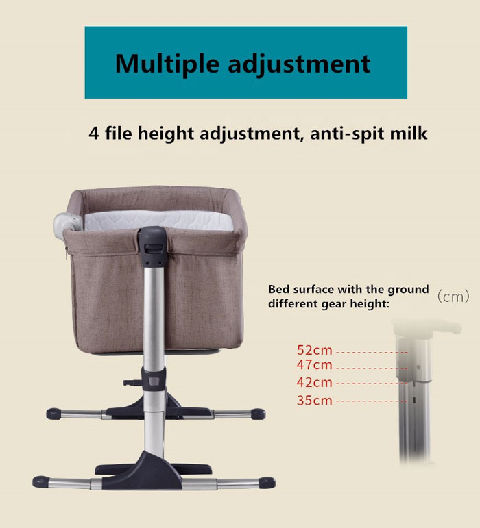 European Quality Portable Bedside Baby Crib Baby Bed