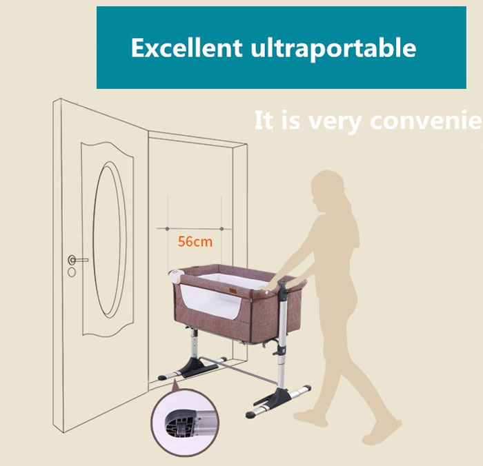 European Quality Portable Bedside Baby Crib Baby Bed