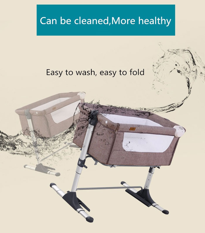 European Quality Portable Bedside Baby Crib Baby Bed