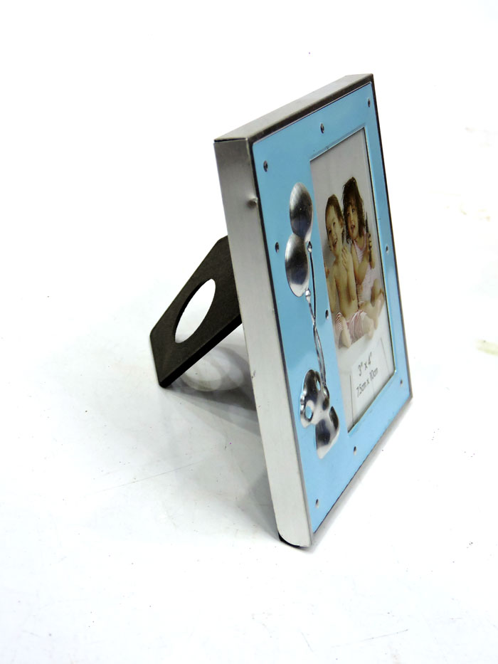 Fancy Photo Frame Pink and Blue 7.5 x 10 cm