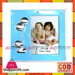 Fancy Photo Frame Pink and Blue 7.5 x 10 cm
