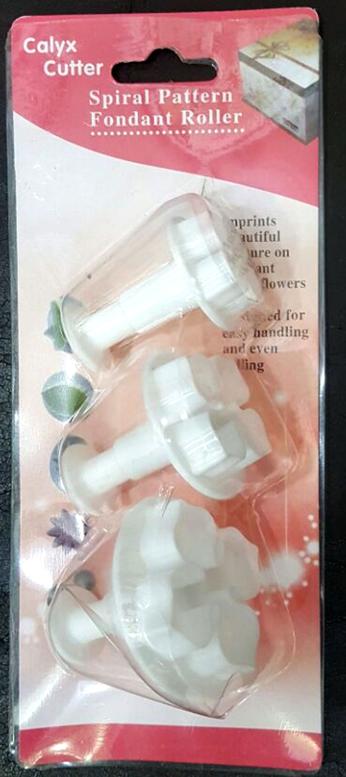 Flower Cake Decorating Plunger - 3 Piece Set