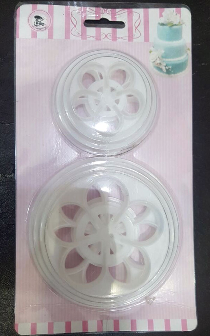 Fondant 5 Patel Rose Cutter Set 6 Pcs