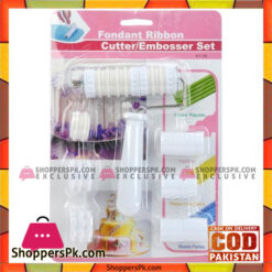 Fondant Ribbon Cutter Embosser Set KY34