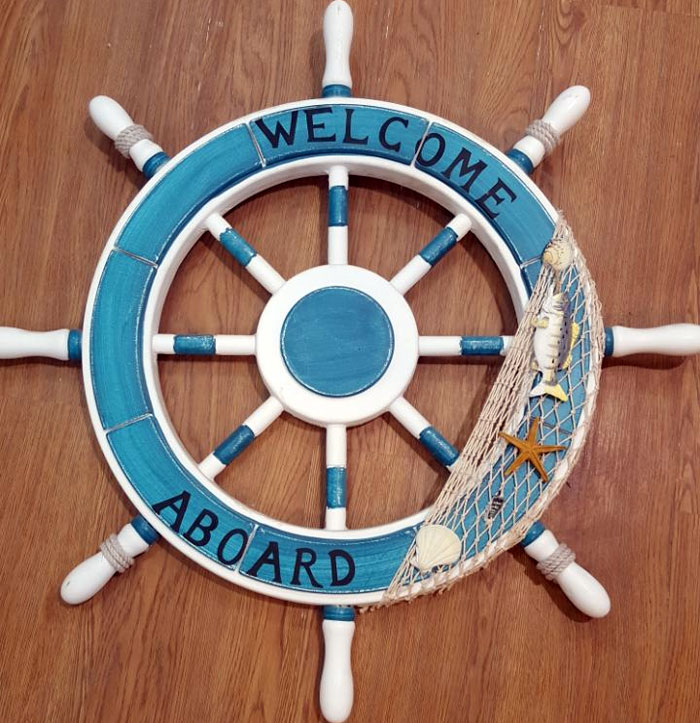 High Quality Wall Ship Steering Wheel Large