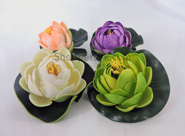 Artificial Water Lily Lotus Pool Floating Flowers One Piece Small