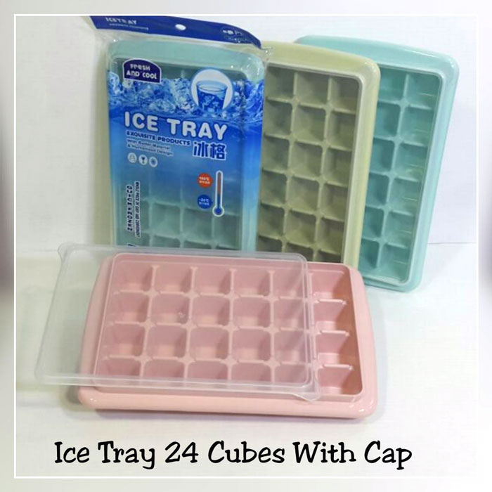 Ice Tray 24 Cubes with Cap