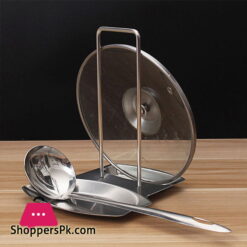 Lid and Spoon Rest Stand Stainless Steel