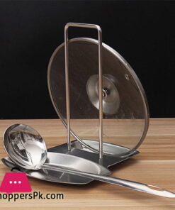 Lid and Spoon Rest Stand Stainless Steel