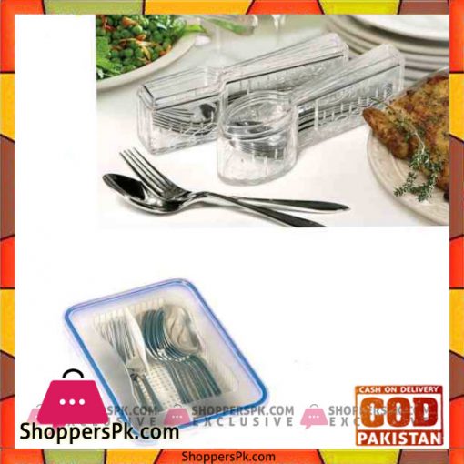 Limon Acrylic 12 Spoon 12 Fork With Box