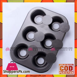 Loose Base Cupcake Muffin Baking Metal Mold Optional 6 Cups Cavities Muffin Pan Nonstick Mold
