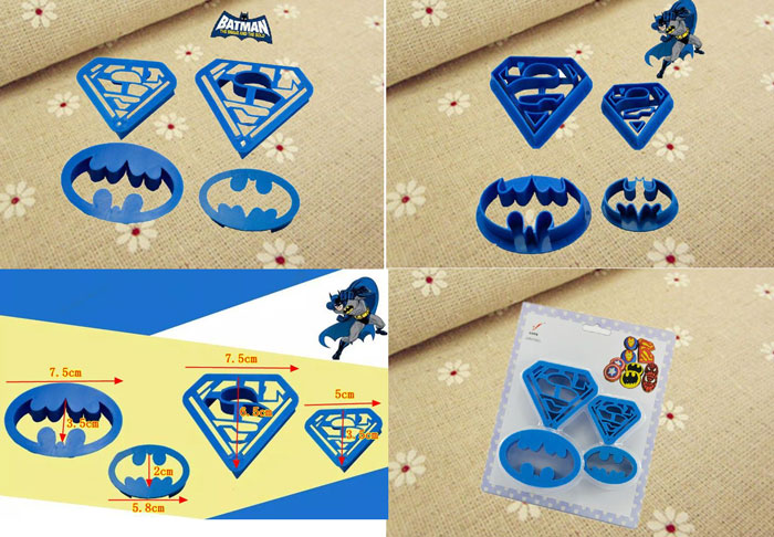 Marvel The Avengers Superman Batman Plastic Cookie Cutter