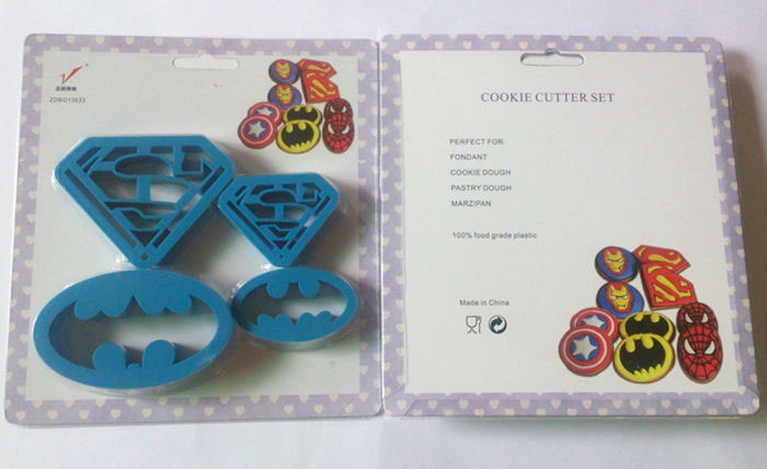 Marvel The Avengers Superman Batman Plastic Cookie Cutter