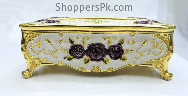 High Quality Fancy Golden Tissue Box Plastic