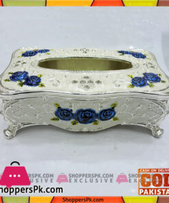 High Quality Fancy Silver Tissue Box Plastic