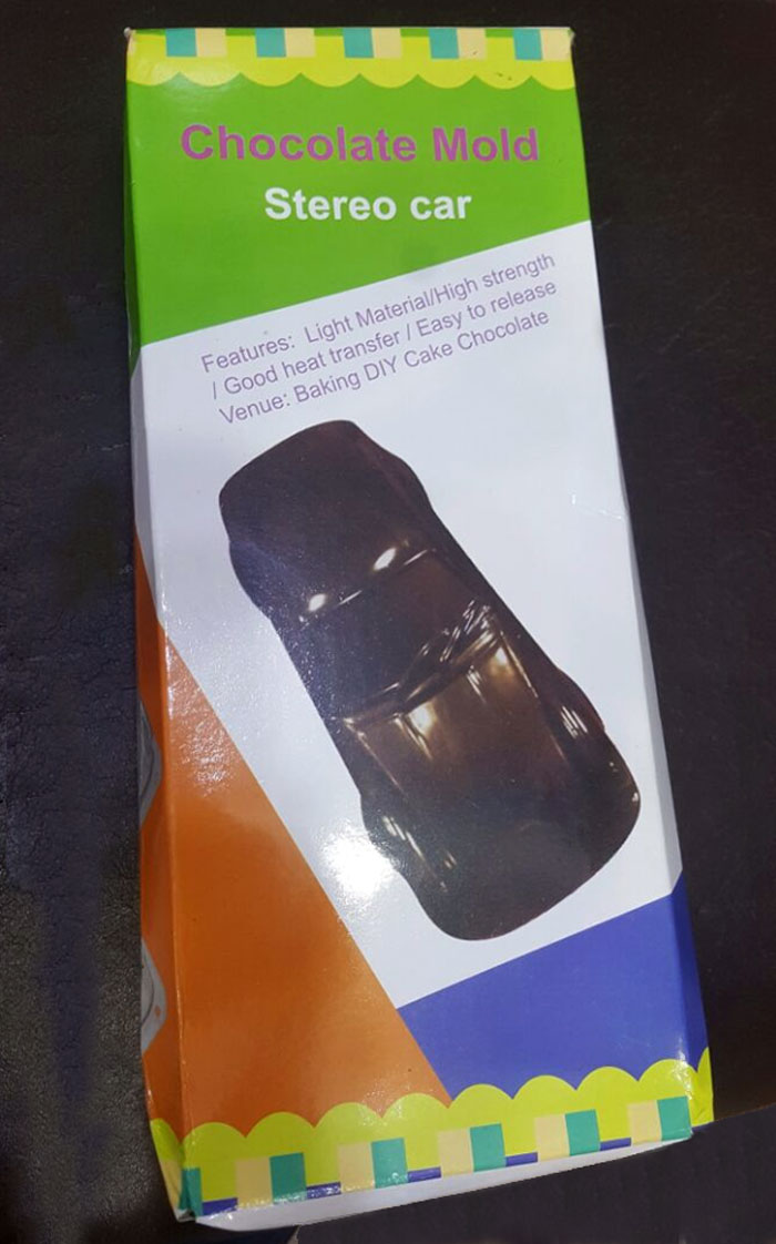 New 3D Clear Plastic Car Shape Chocolate Mold