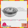 Non-Magmet Stainless Steel Handle Colander Set Of 4