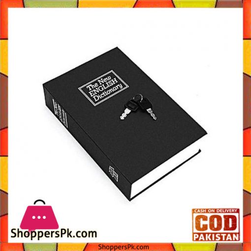 OEM Dictionary Book Hidden Safe Stash With Key - Black