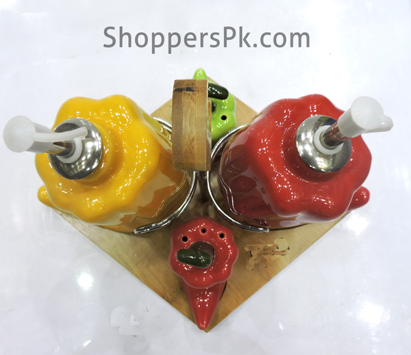 High Quality 4 Pieces Chili Style Condiment Set