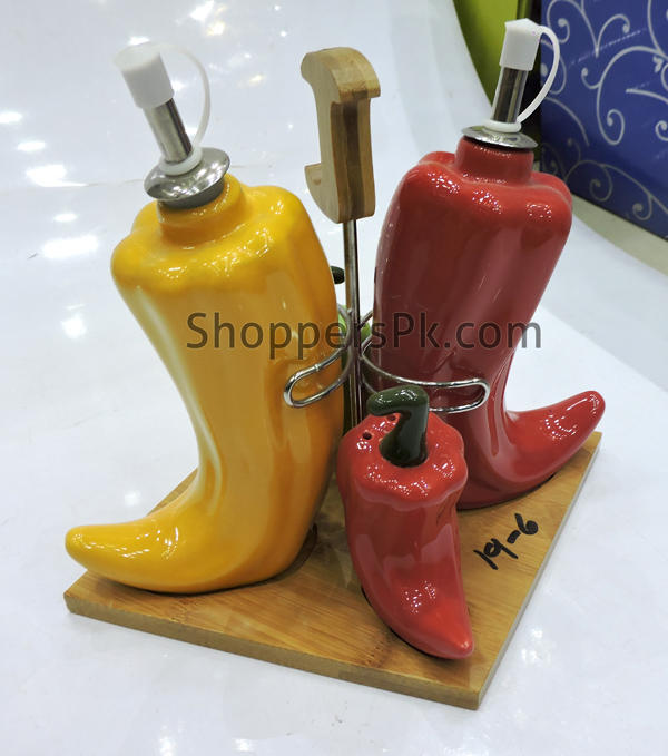 High Quality 4 Pieces Chili Style Condiment Set