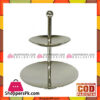Orchid 2 Tier Silver Polish Dish- Cd-5641