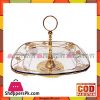 Orchid Gold Plated Cake Plate Dessert Display Plate Golden